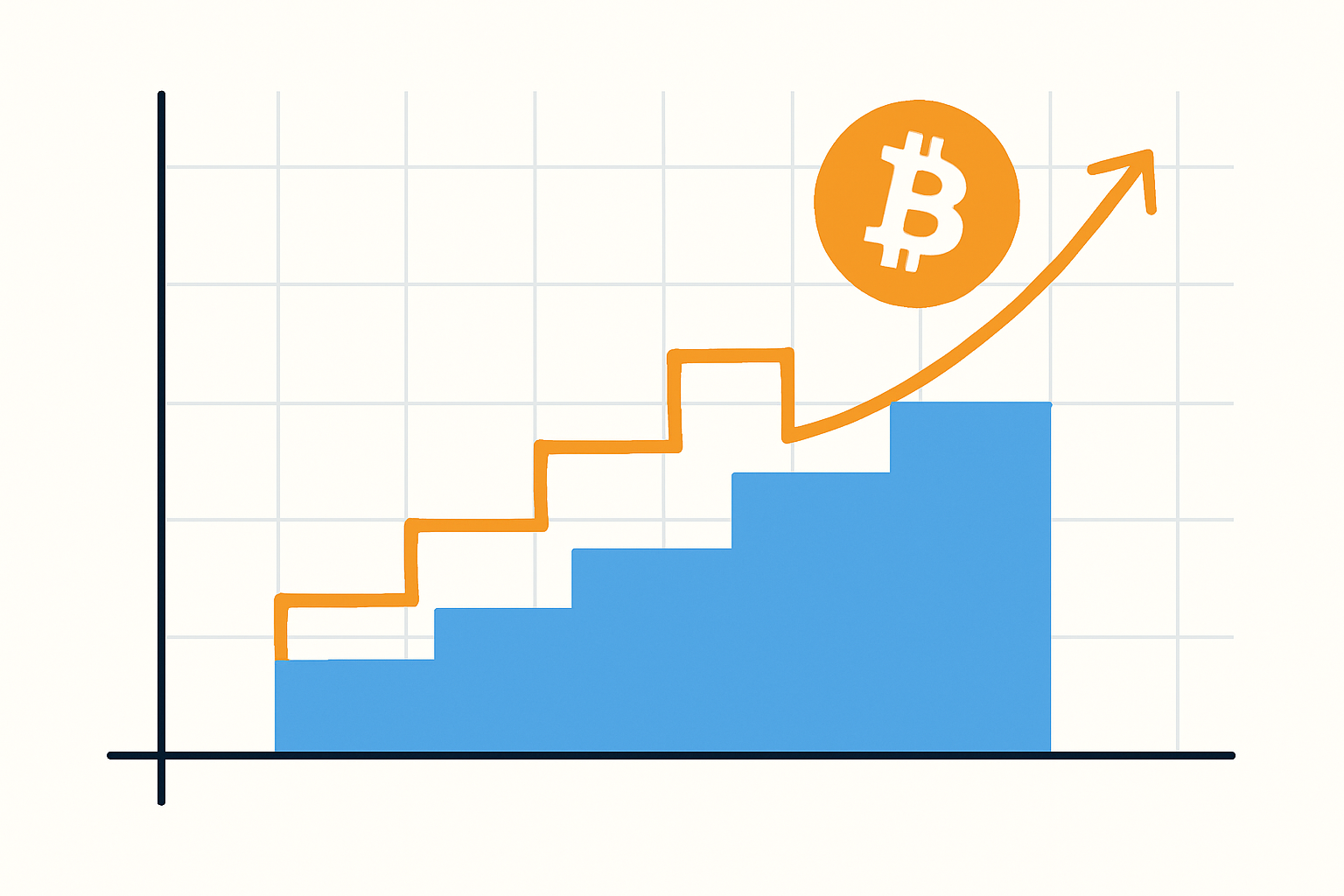 Graph illustrating how Bitcoin