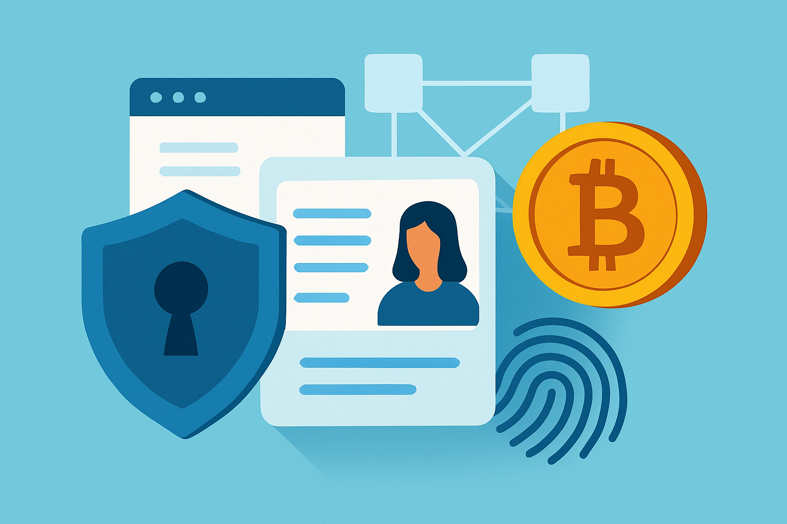 Visual representation of the KYC process embedded within cryptocurrency platforms ensuring security and compliance.