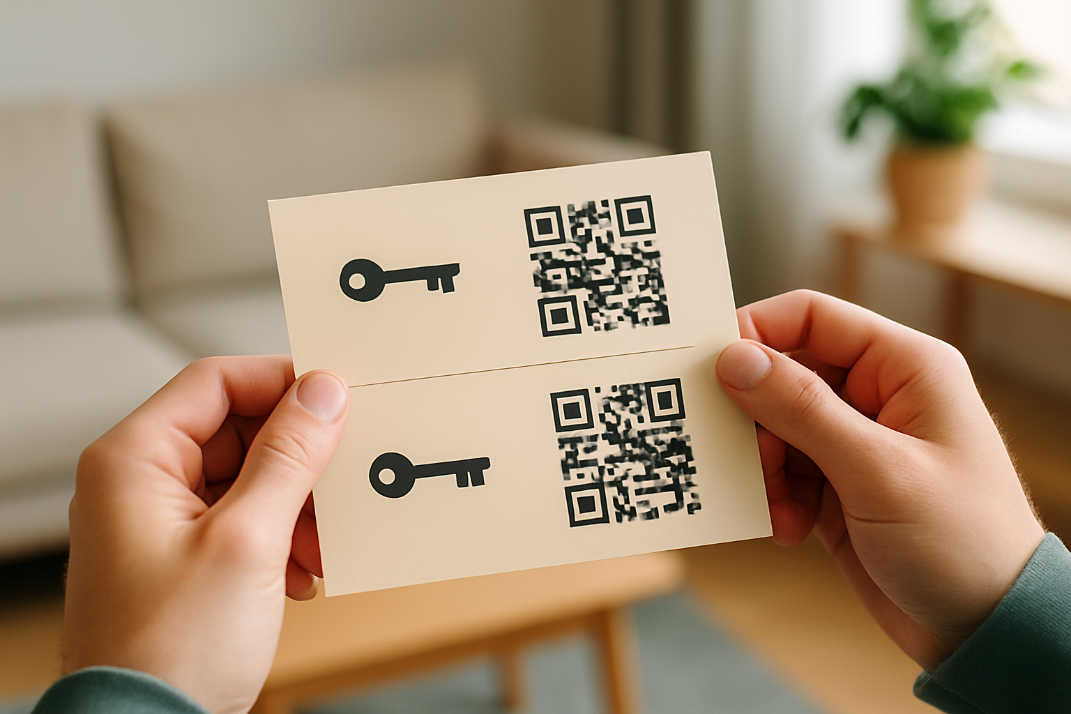 An example of a paper wallet showing printed QR codes and keys to visually explain offline crypto storage.